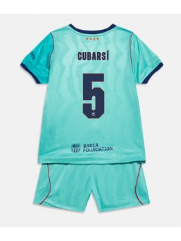 Barcelona Pau Cubarsi #5 Ausweichtrikot für Kinder 2026-27 Kurzarm (+ Kurze Hosen)